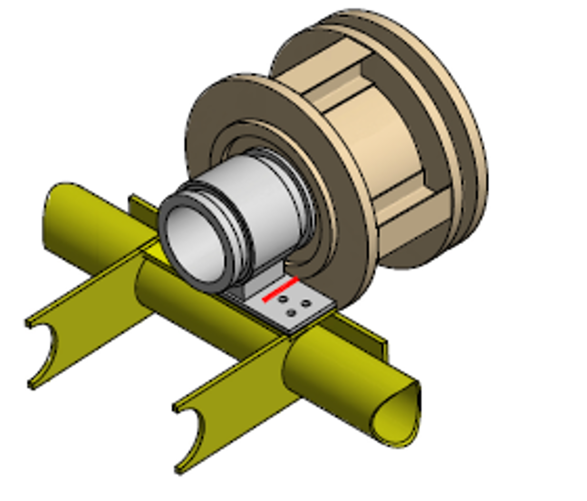 horizontal cut on doubler plate