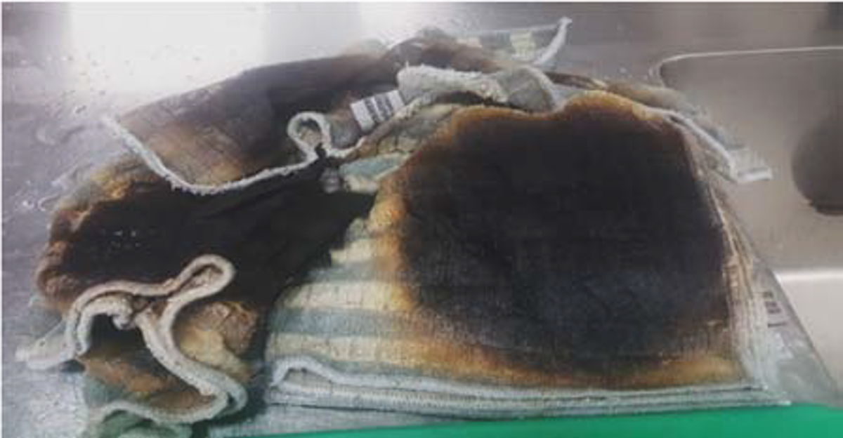 IMCA SF Auto-ignition of laundry items 1 Smouldering cleaning cloths