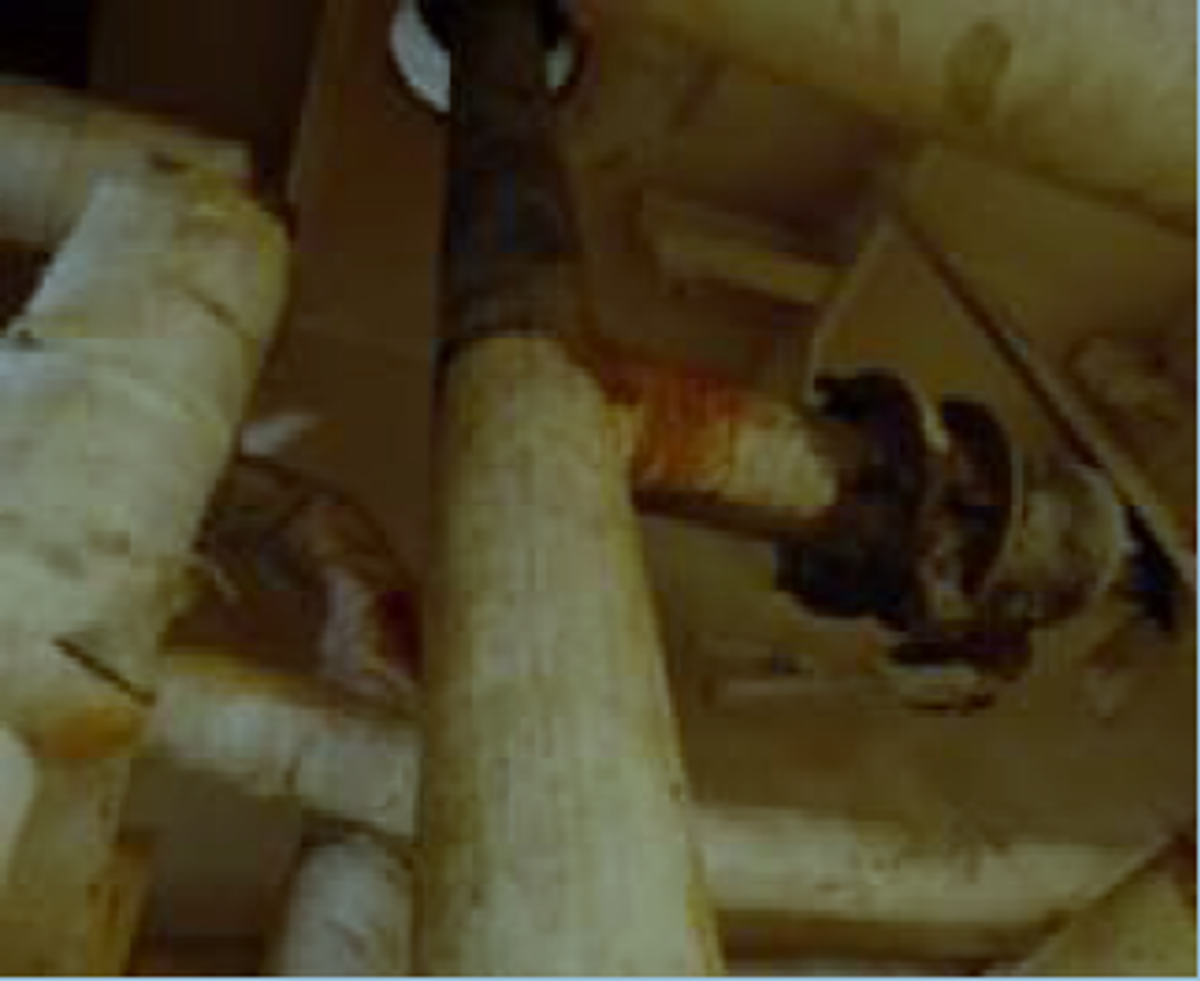 Pipe view from lower deck