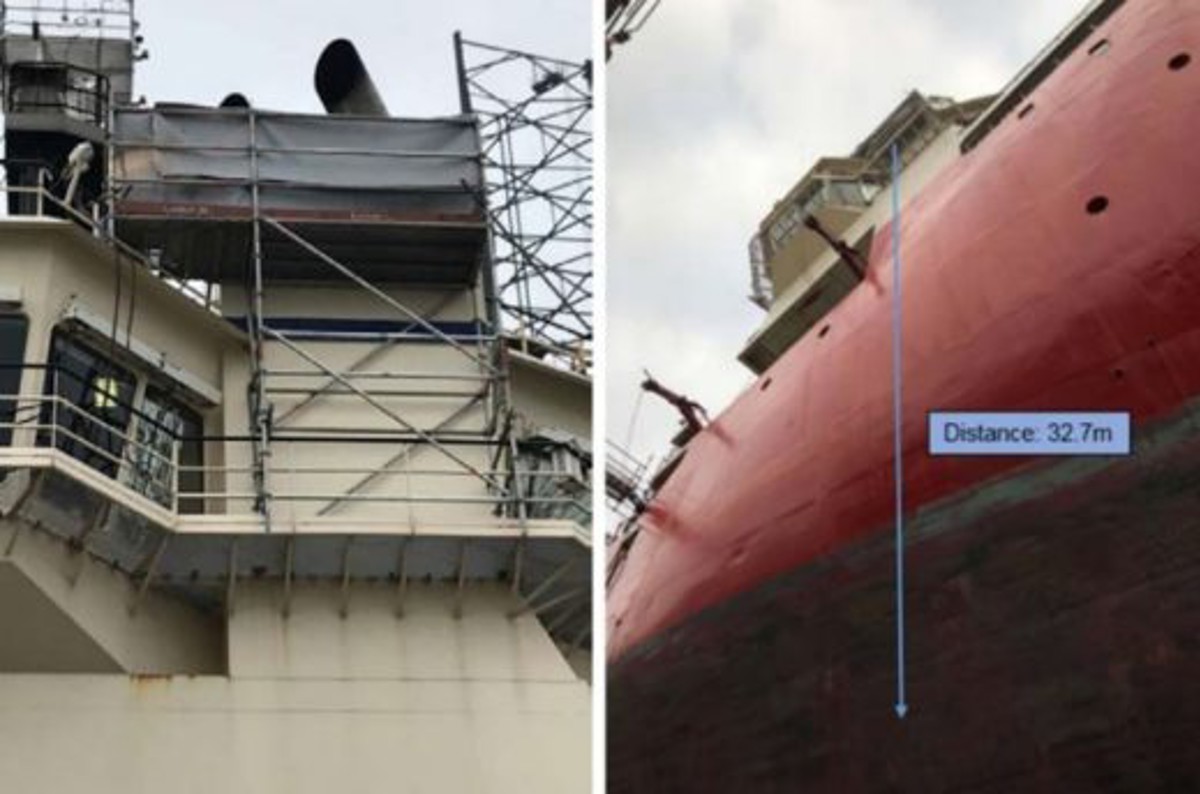 IMCA SF 17/19: Near miss: Dropped magnet during dry docking 67 520X344 while the fire protection was being adjusted, an object fell from the scaffold to the dock; a drop of 32 m
