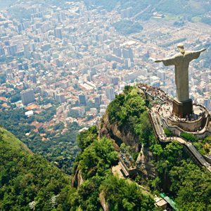 Aerial view of Rio de Janeiro, Brazil