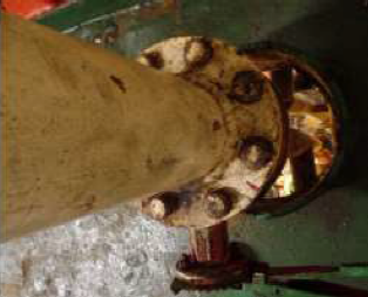 Pipe and opening