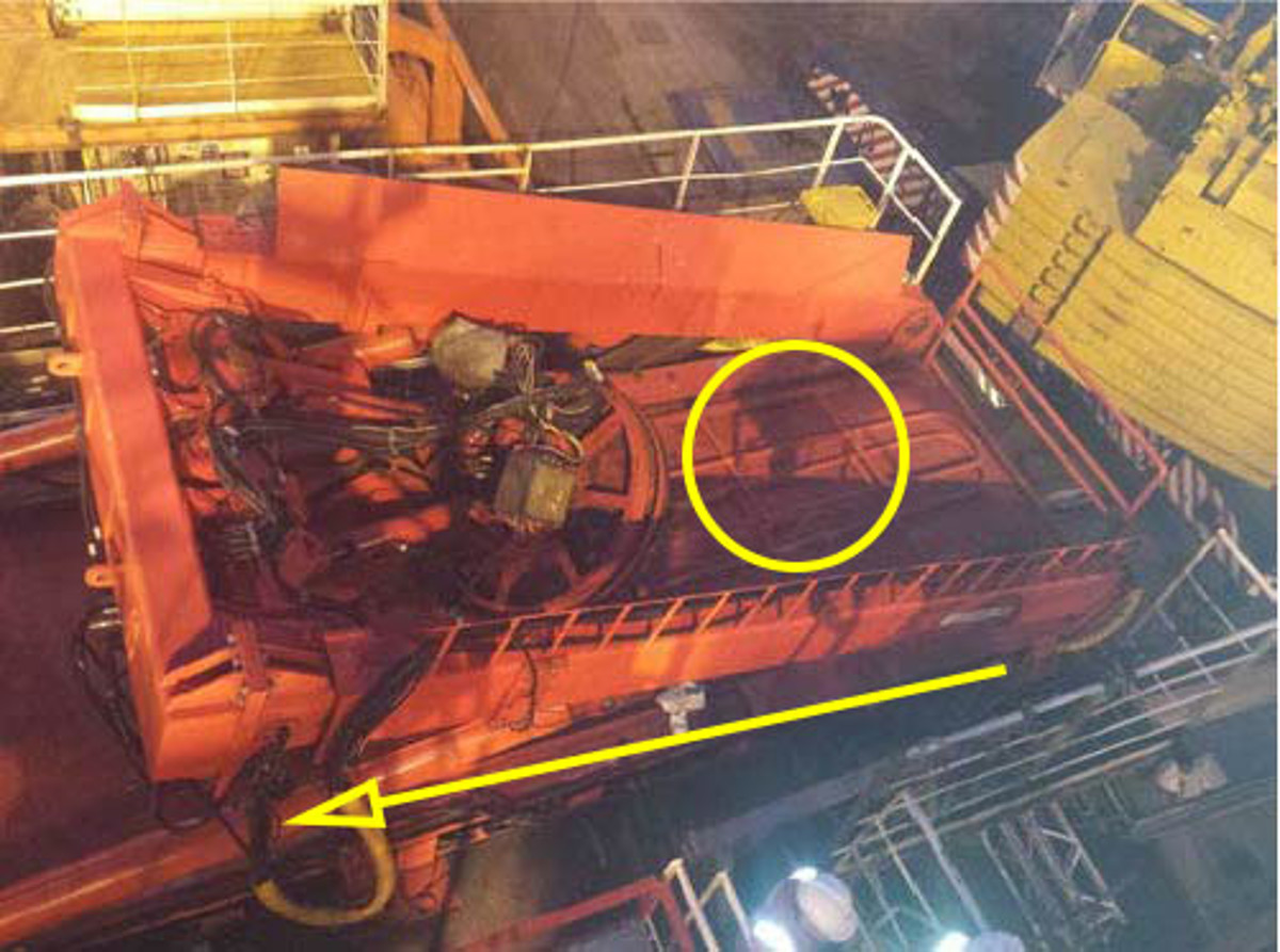 Near-miss: Collapse of ROV launch and recovery system (LARS)