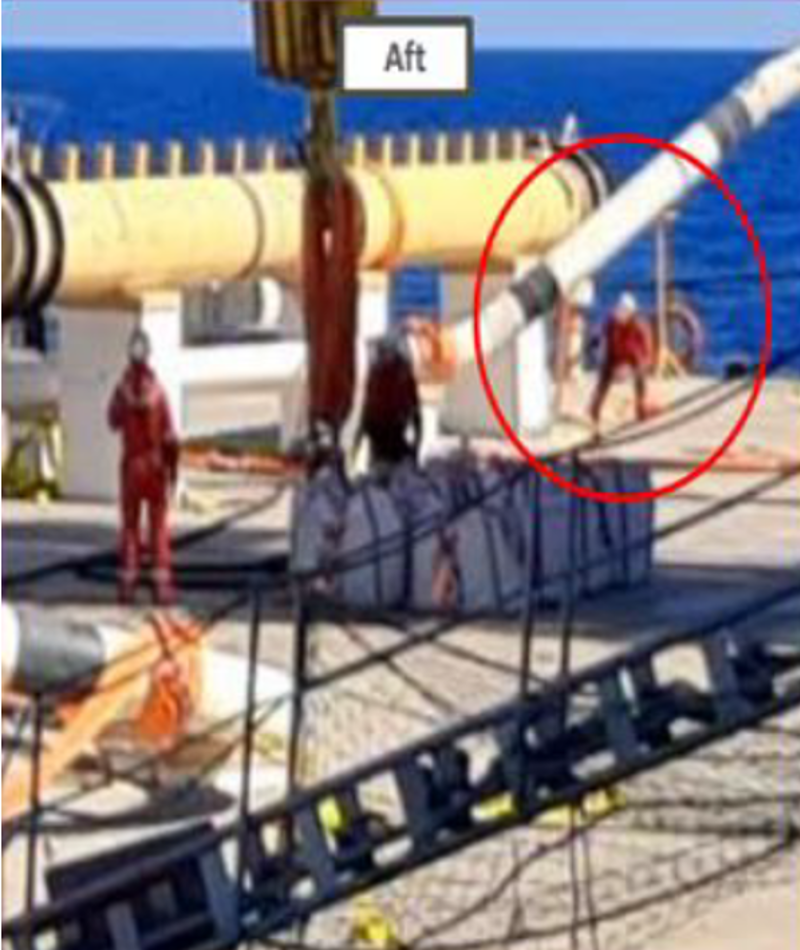 Aft view of the incident Aft view of the incident