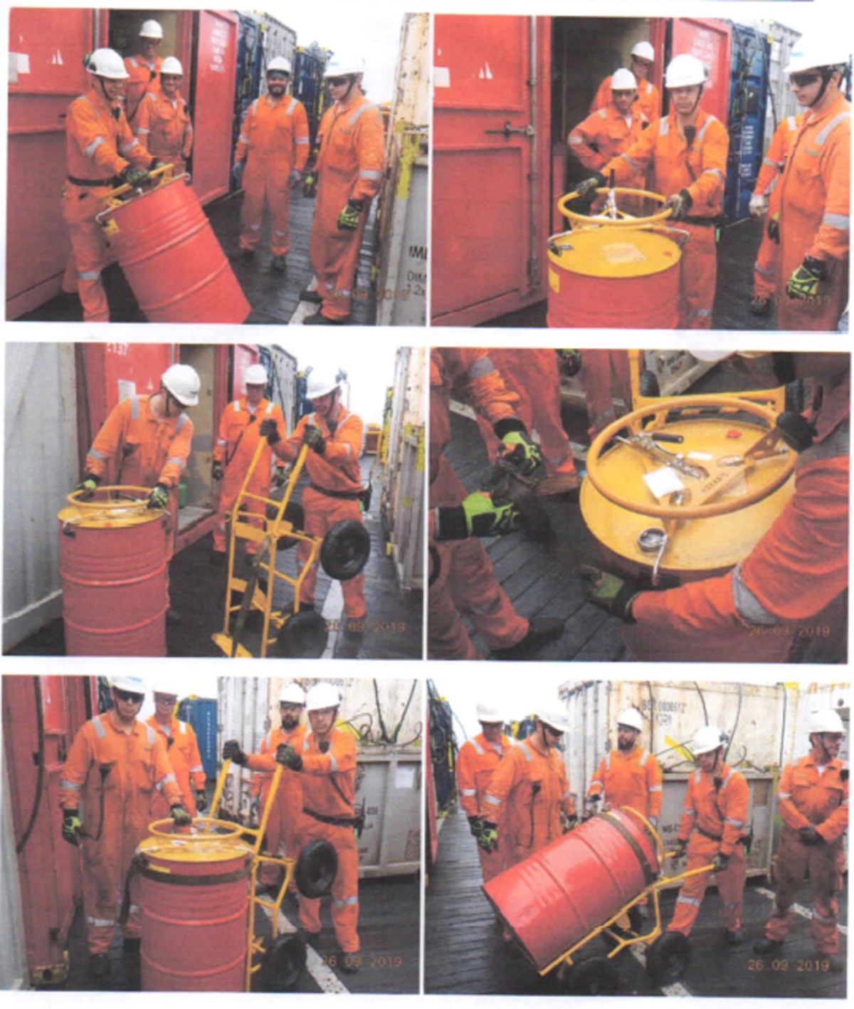 IMCA SF 09/20 LTI: Finger injury caused while working with oil drums Engineered control – drum trolley and wheel – implemented on this vessel to remove people from the hazard