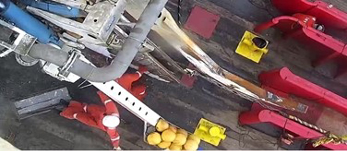 IMCA SF LTI: person injured when hook parted during lifting operations Picture10 Skid in the fallen position