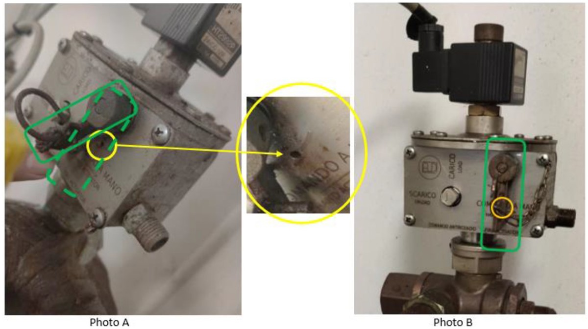 IMCA SF MSF: Corrosion in fire-fighting equipment Photo of CO2 firefighting system onboard a  vessel