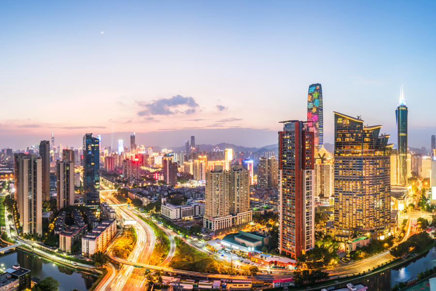 Skyline of Shenzhen 