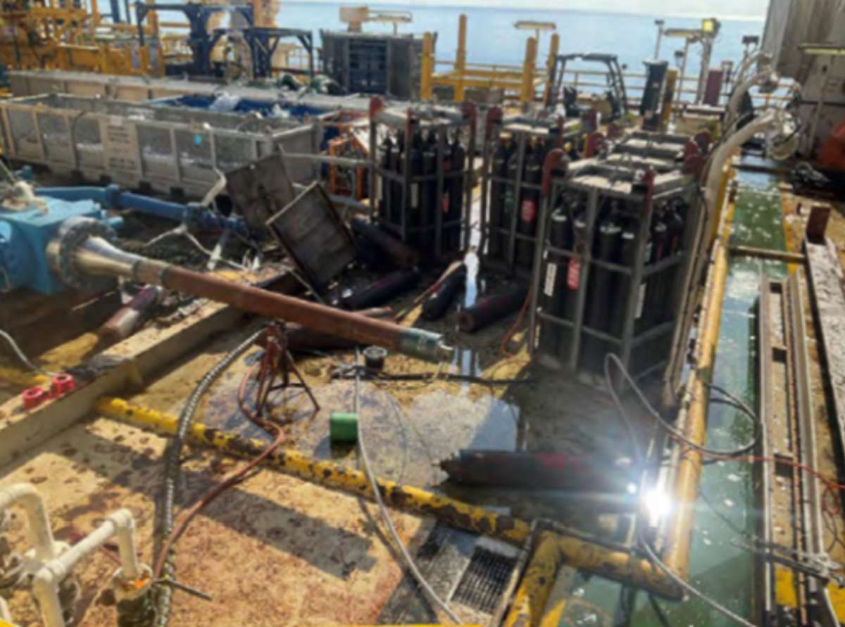 IMCA SF Nitrogen cylinder ruptured 4 Nitrogen cylinder ruptured