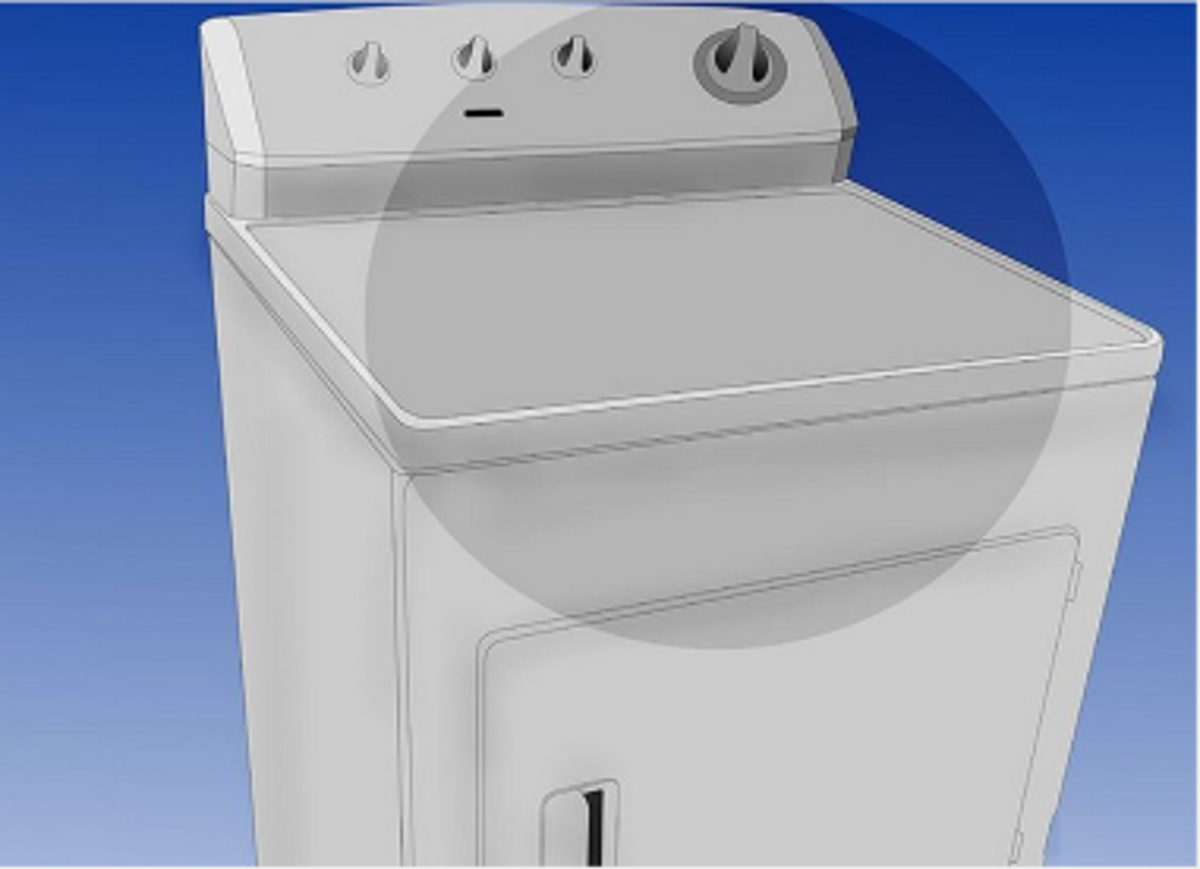 Diagram keep area round dryer clean