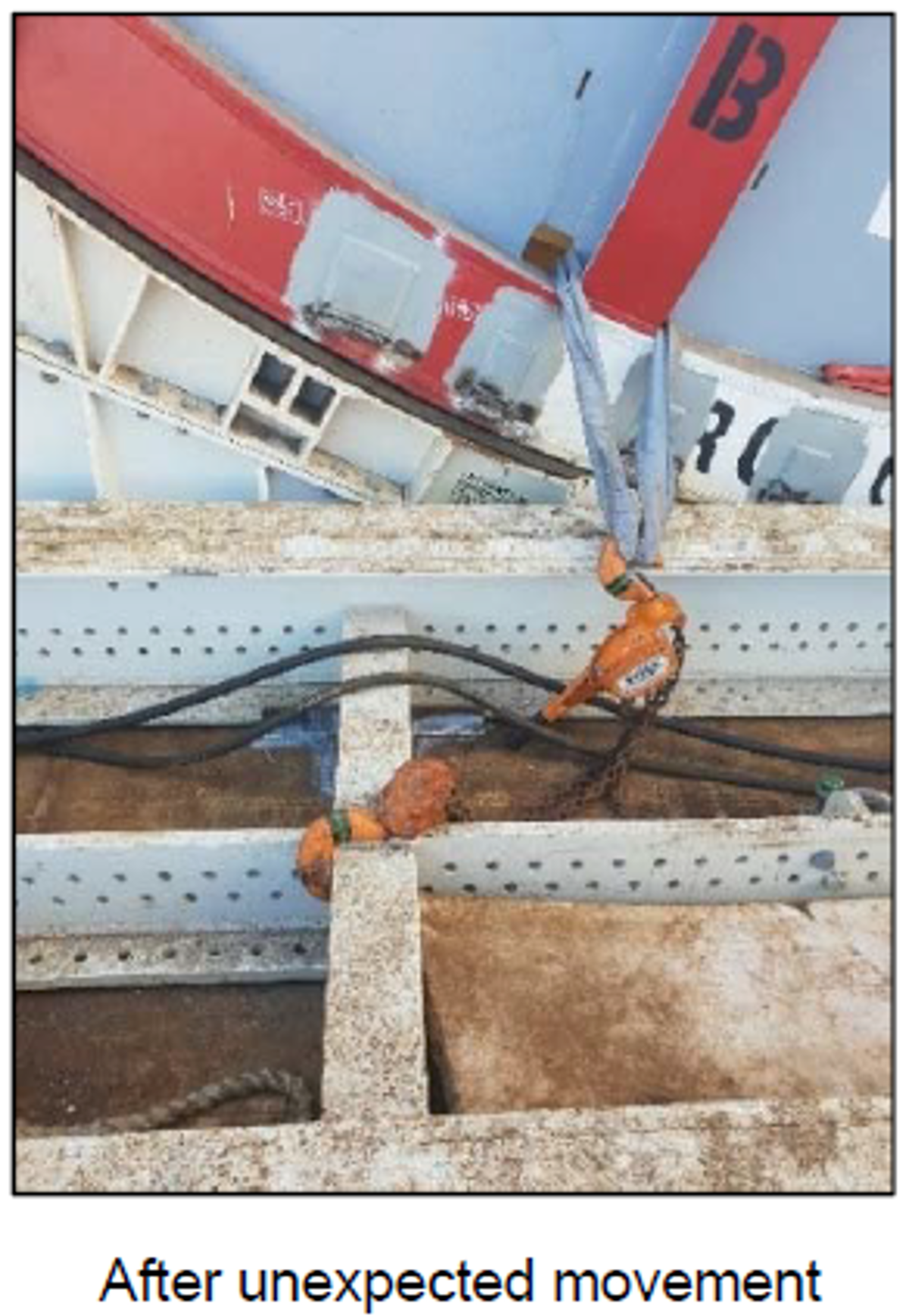 Heavy Rigging Failures Rigger sustains injury to left hand
