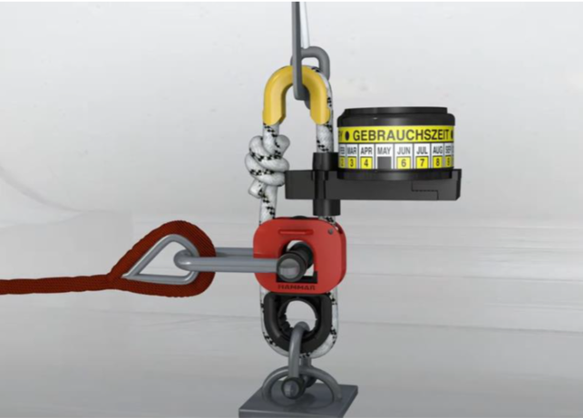 Correct life raft securing arrangement Correct life raft securing arrangement