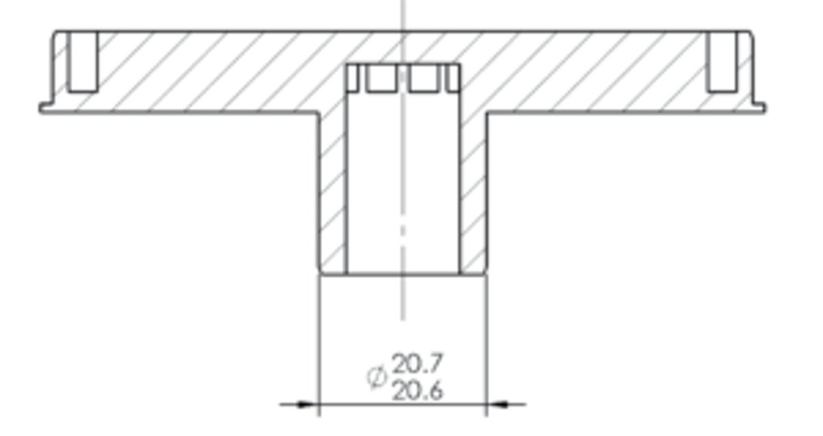 Figure 2: Dimensions of nozzle
