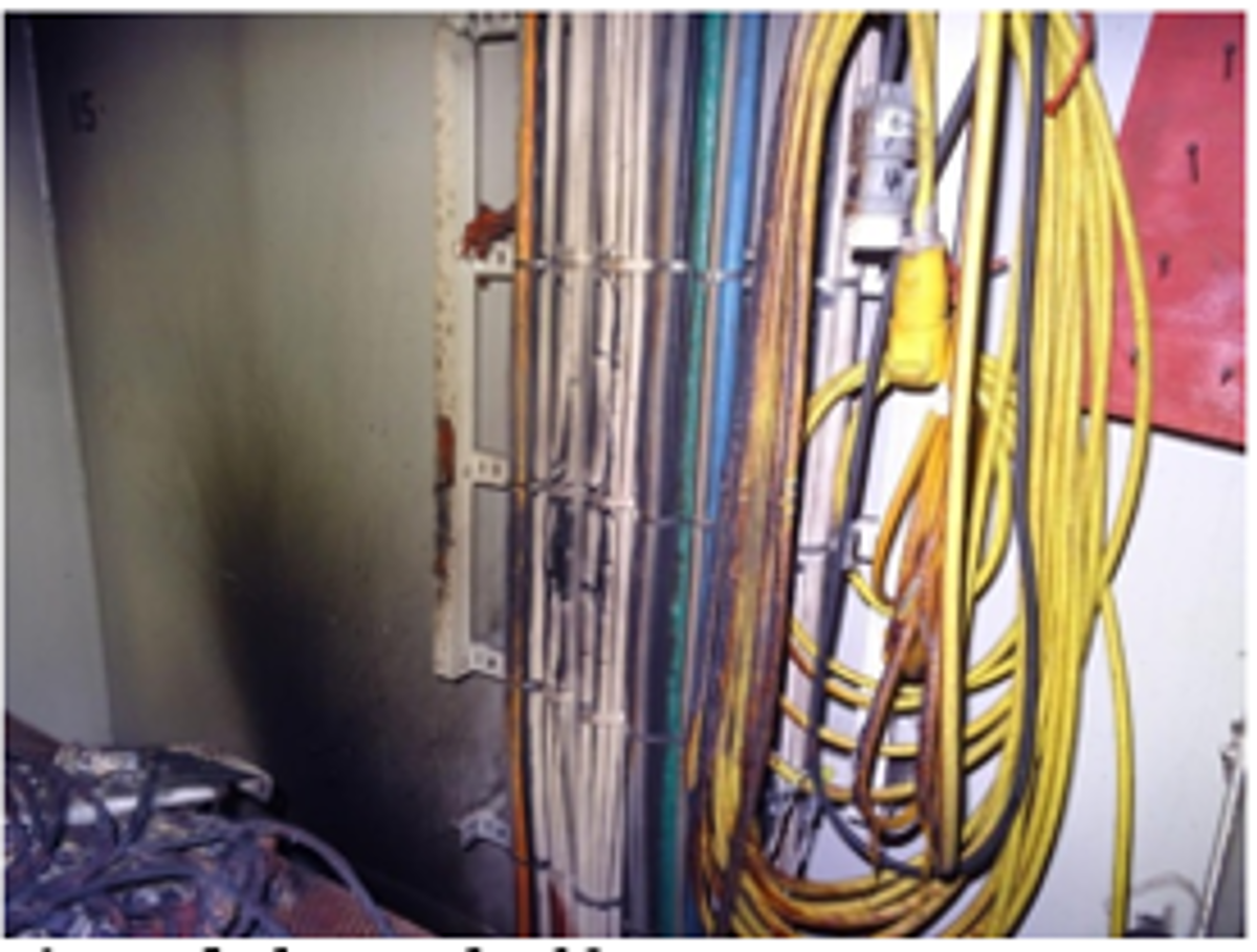 IMCA SF 15/19: Space heater caught fire 53 electrician switched on power to the heater without verifying that the protection had been removed