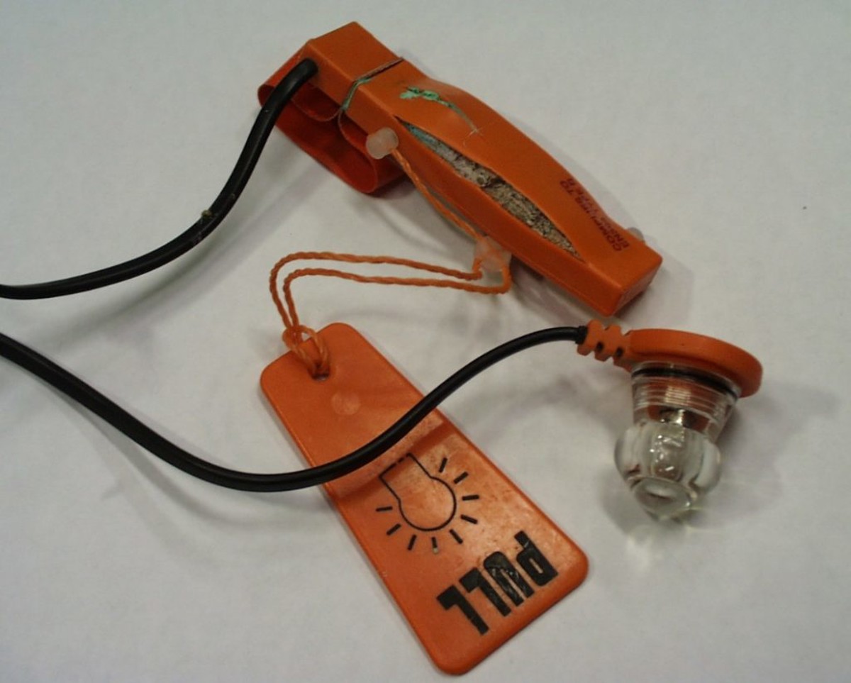 Ruptured battery on lifejacket