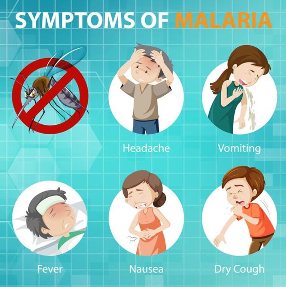 Symptoms of malaria