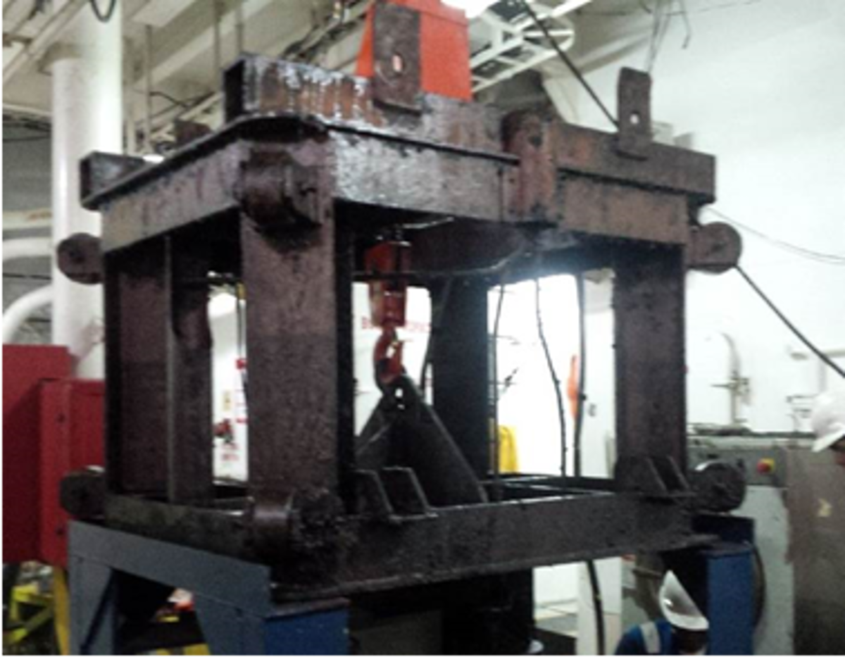 multibeam carriage before deployment to moonpool