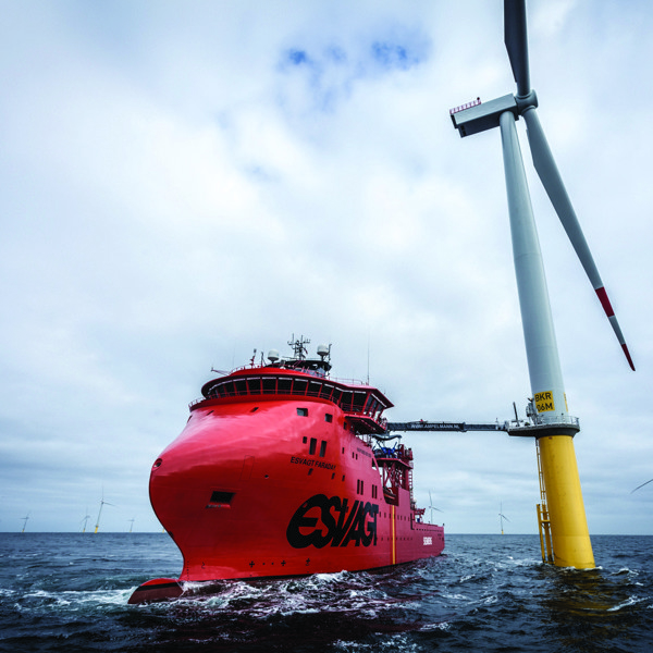 Photo Of Vessel And Turbine Esvagt Photo Of Vessel And Turbine Esvagt