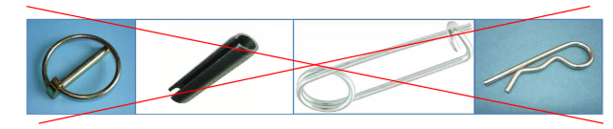 IMCA SF Near miss: Potential dropped object due to unsecured door 3 Unsuitable secondary retention methods