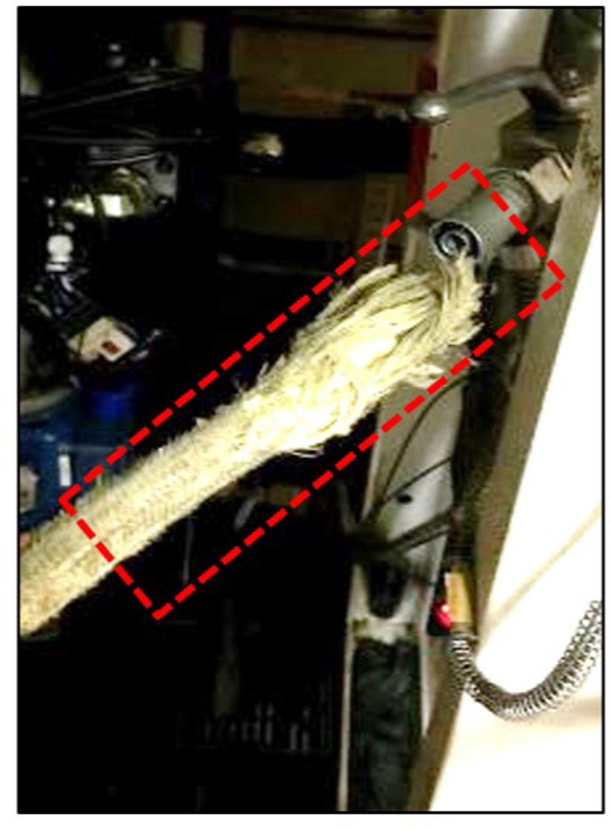 A supply hose had detached from its ferrule and approximately 165,000 litres of pure nitrogen was released into the room. Consequently this reduced the oxygen levels in the room to approximately 17.4% (normal oxygen content in the atmosphere is 20.8%).