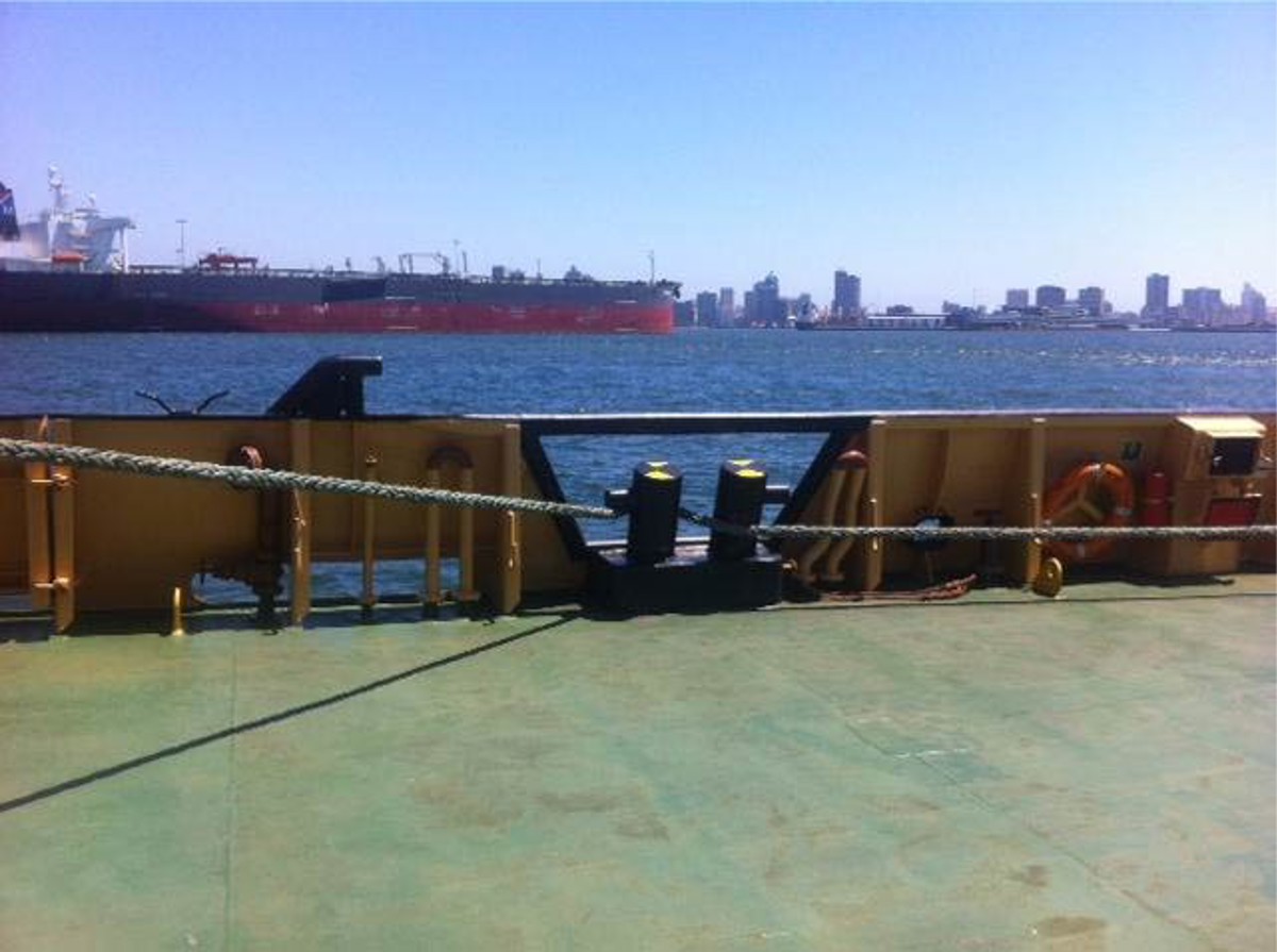 Mooring lines as in incident (reconstruction)