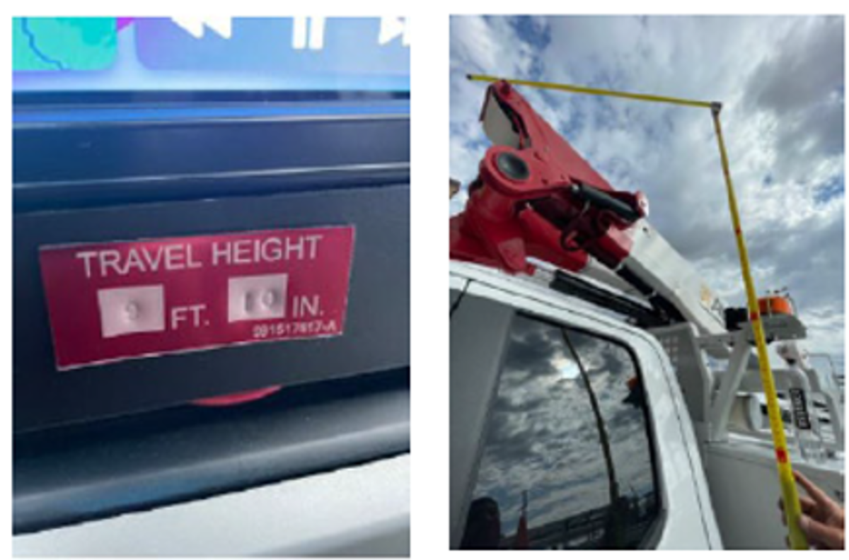 IMCA SF: Vital safety information (height of vehicle) found incorrect 1 Truck height