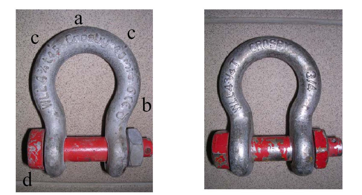 Crosby shackles