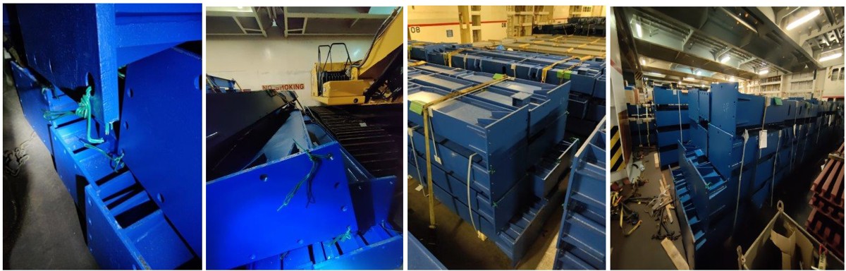 Photos of shifted cargo