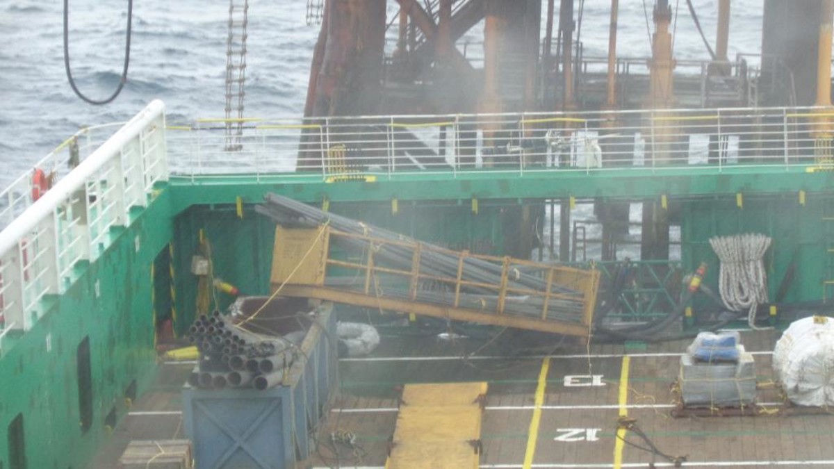 IMCA SF Crane malfunction during lifting operations Failed crane