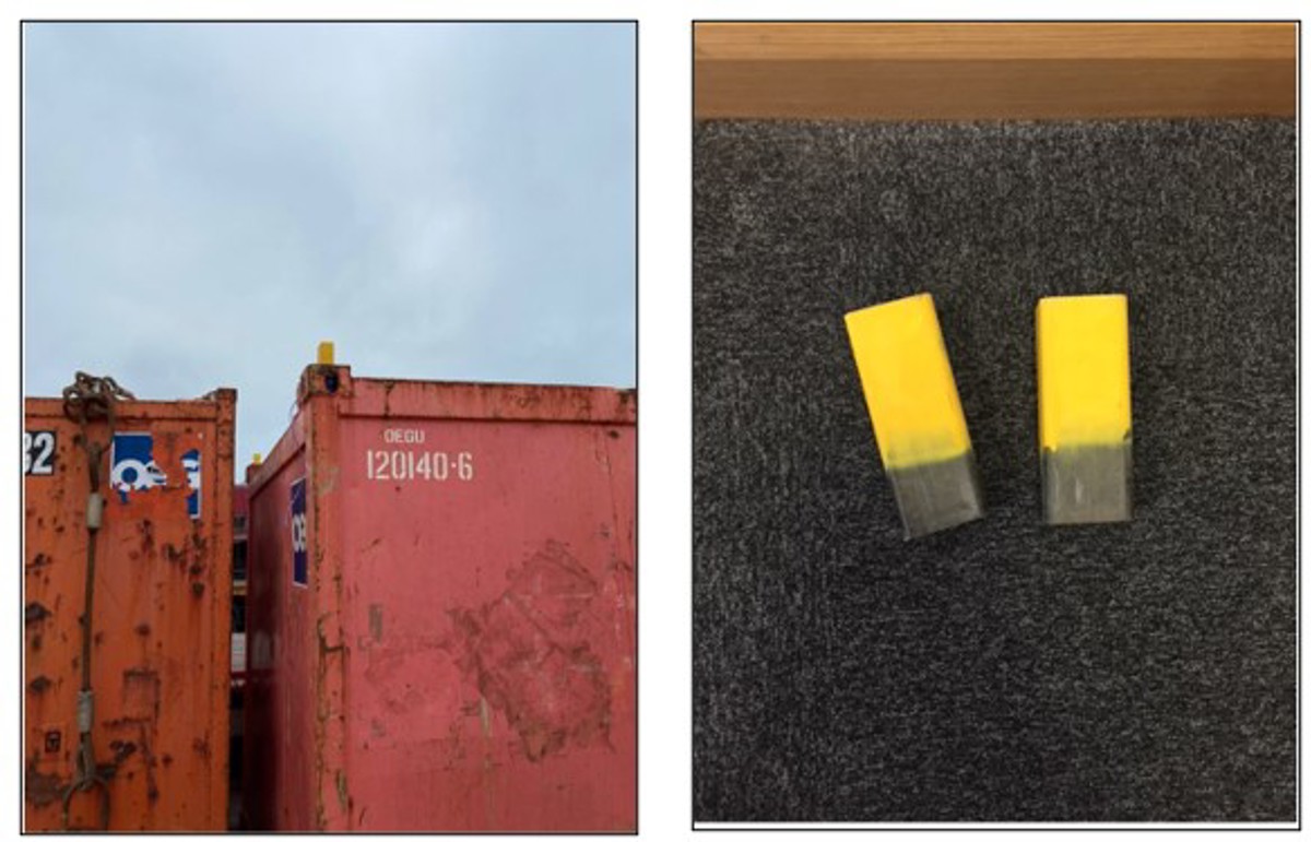 Potential dropped object from container