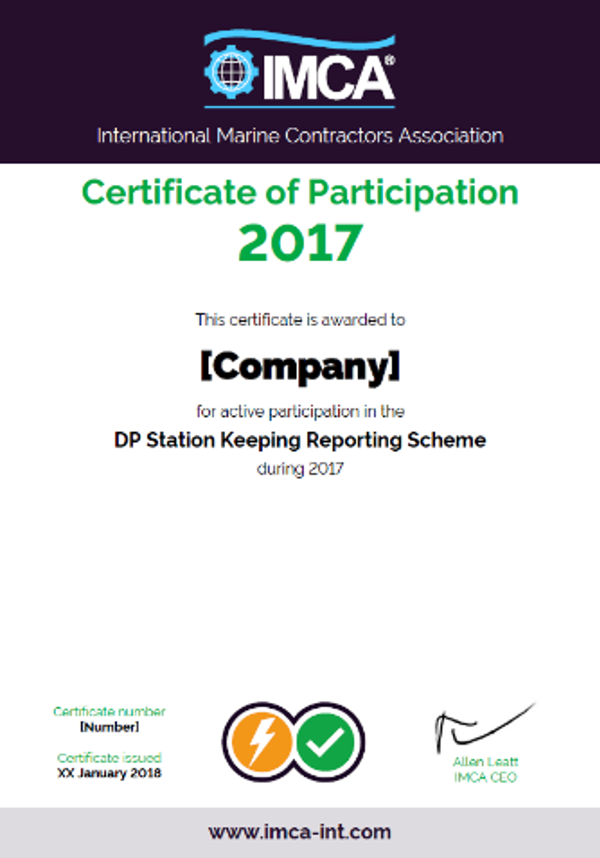 Certificate Of Participation Certificate Of Participation