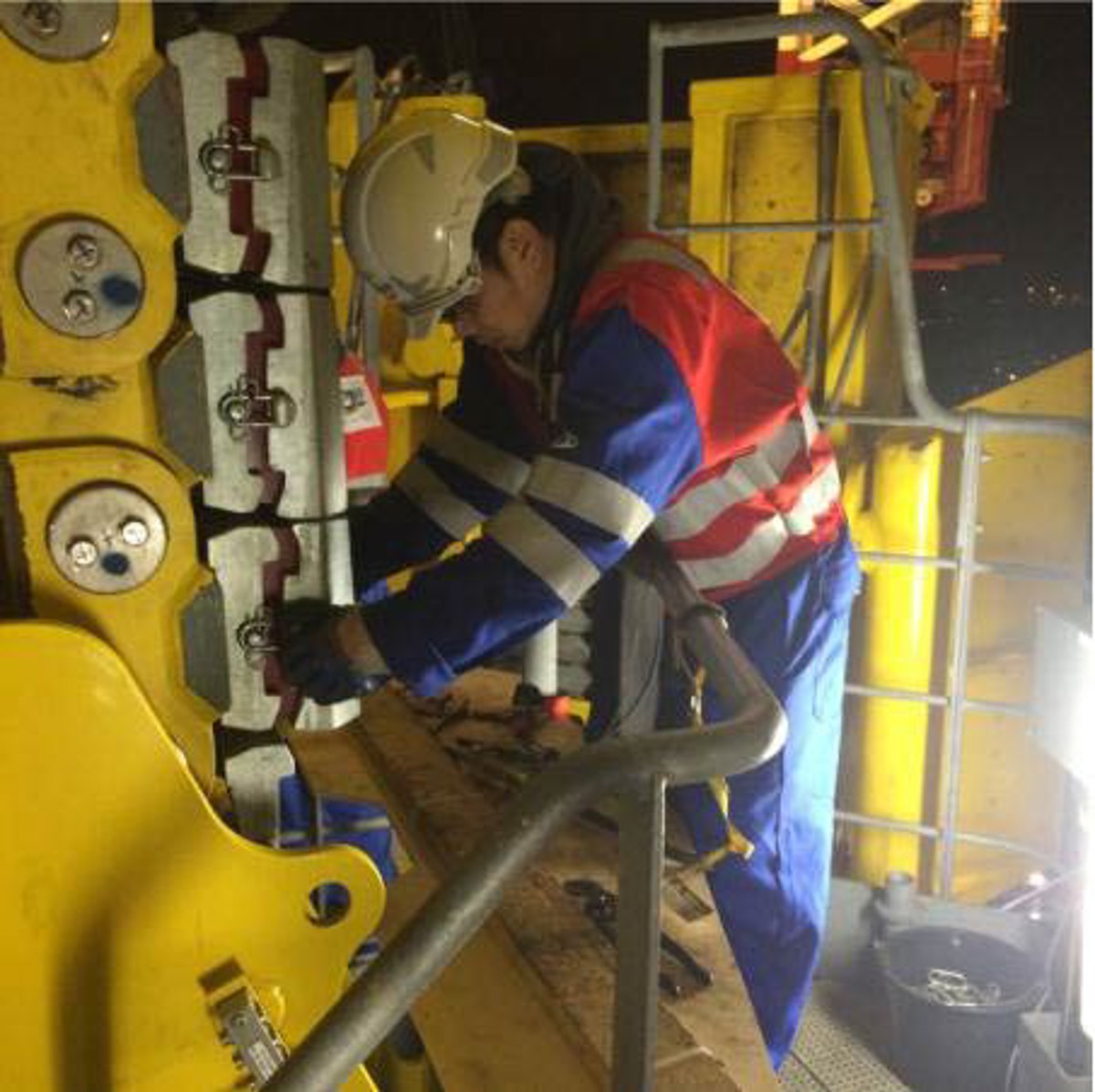 IMCA SF High potential near-miss: Dropped object 2 In situ showing actual size