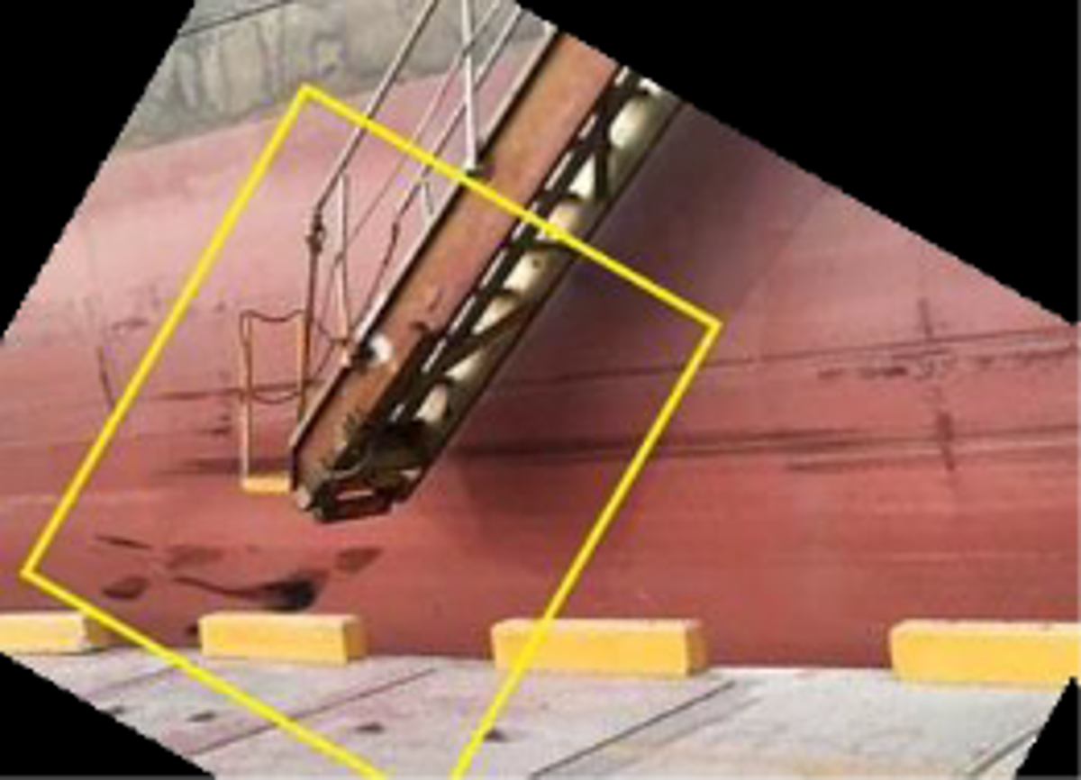 Gangway not rigged at the correct height for safe transfer of personnel