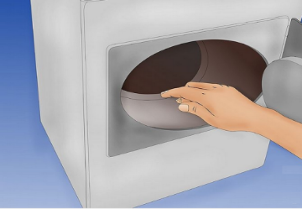 Diagram clean lint out of dryer regularly