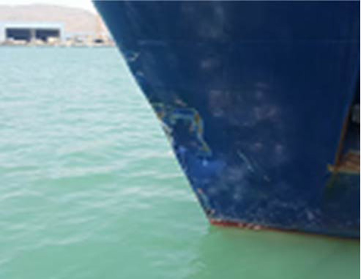 Collision between vessels