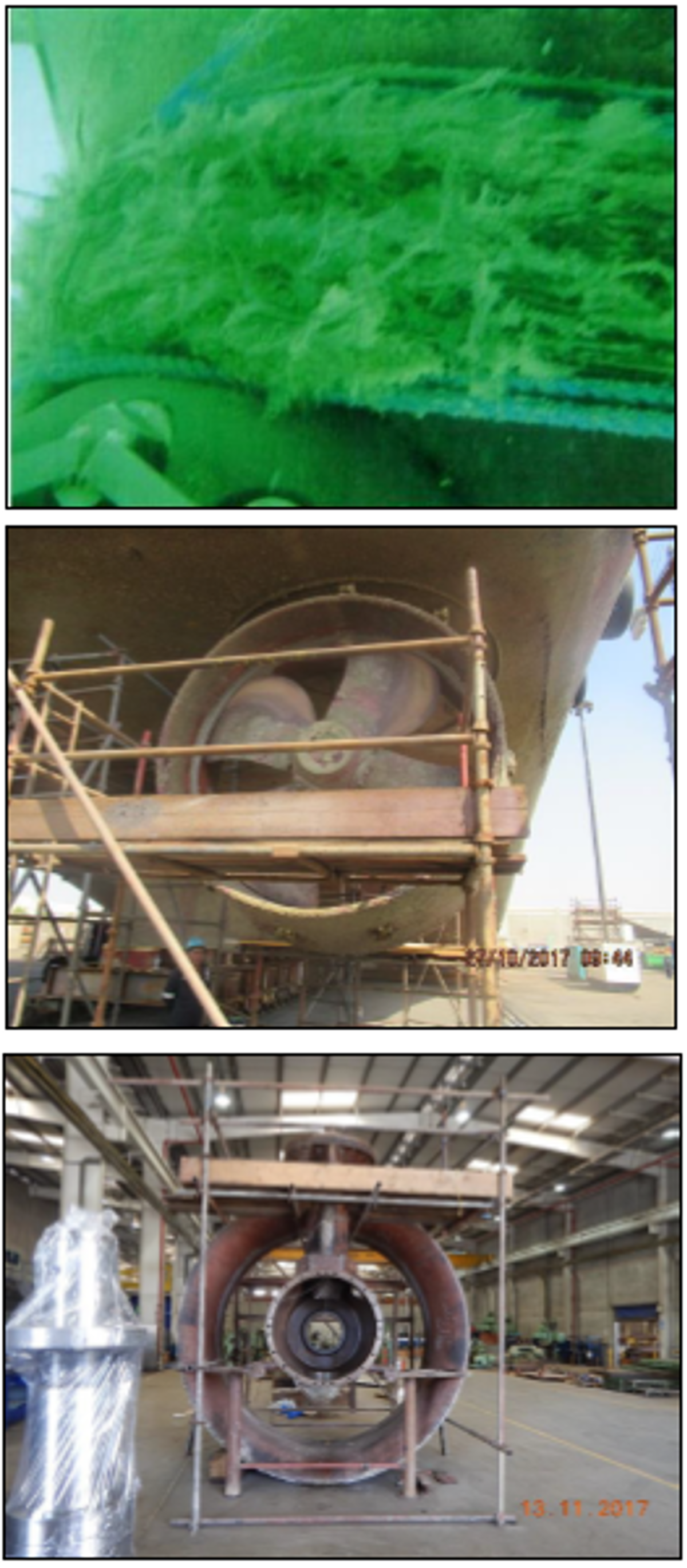 Vessel in dry dock repair