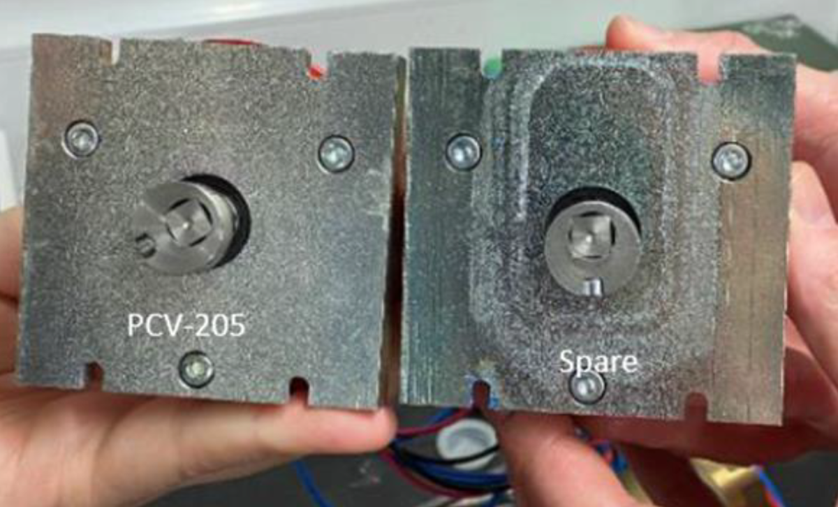Failure of proportional valve in saturation chamber control Examples of proportional valves (illustrative purposes only)
