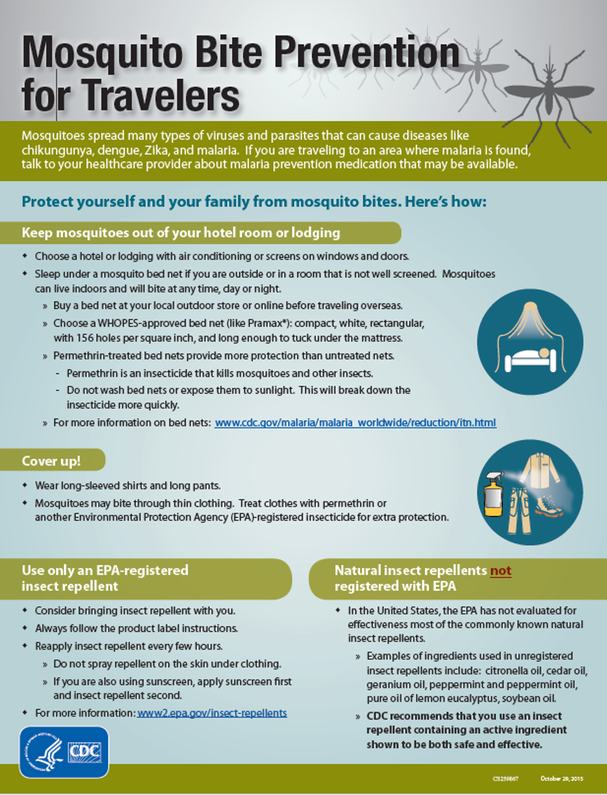 Mosquito bite prevention