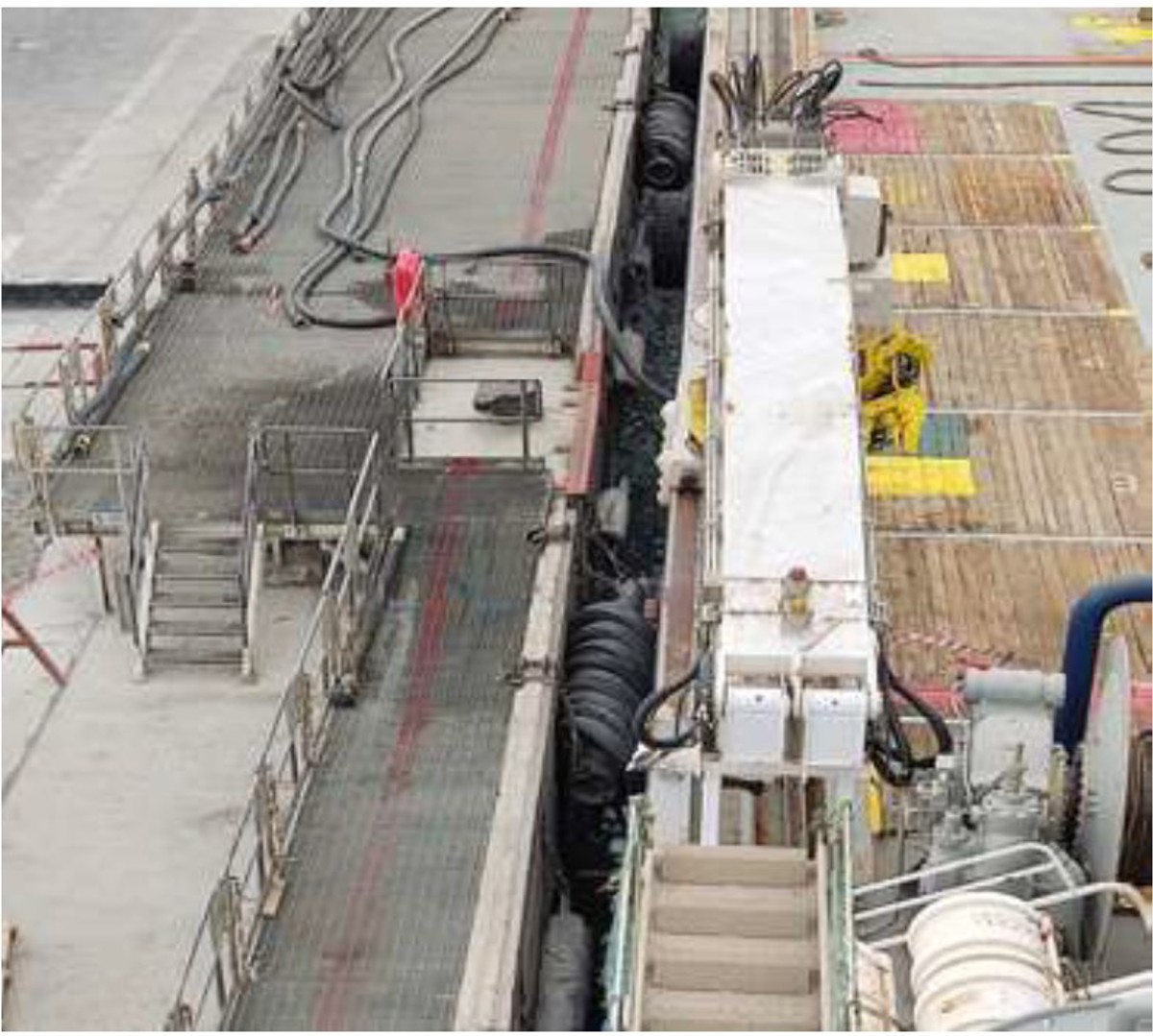 View of spillage area