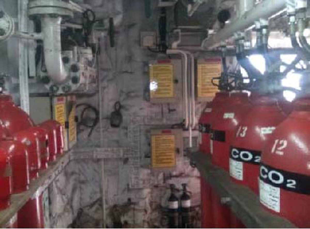 IMCA SF Awareness: CO₂ flooding system activation points CO2 bottle room