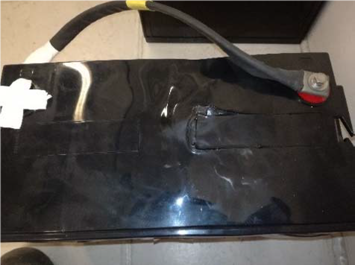 IMCA SF 19/19: Near miss: fire/explosion thermal runaway – lead acid battery 6 An overheated and swollen lead acid battery was found on-board a vessel.