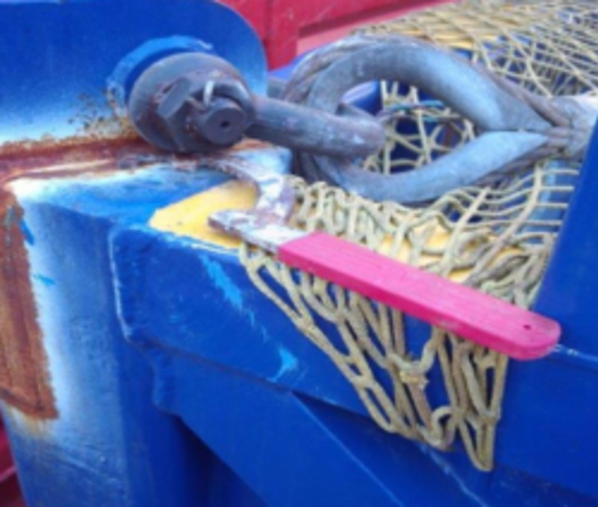 Dropped object from supply vessel