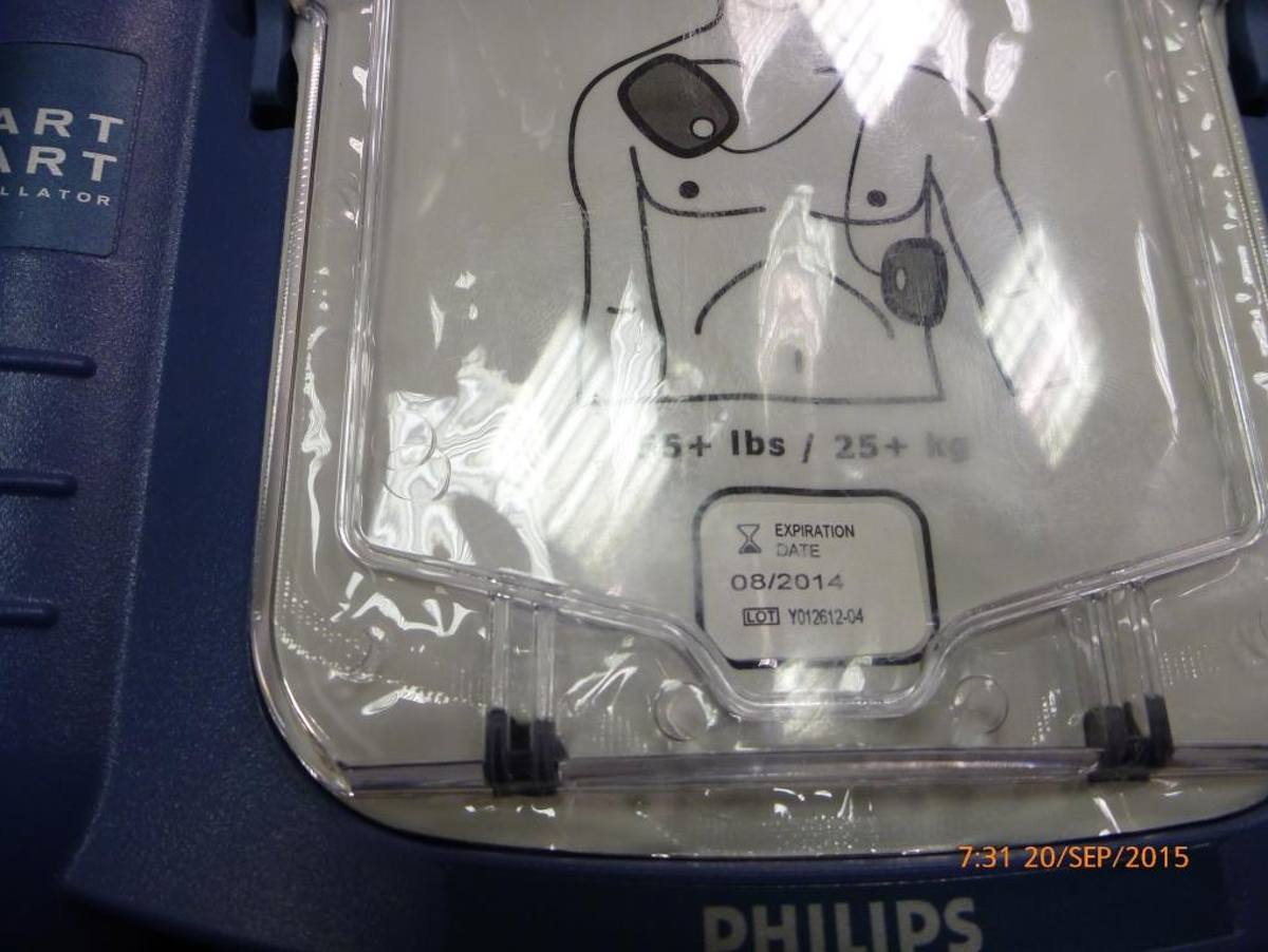 pads on the AED were out of date