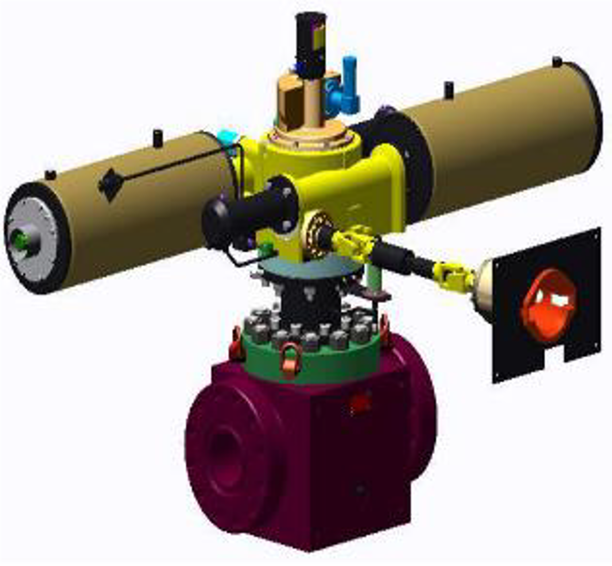 The use of a hand-held torque wrench to operate an ROV override on the valve was inappropriate due to the possibility of a sudden uncontrolled unwinding of the spring mechanism