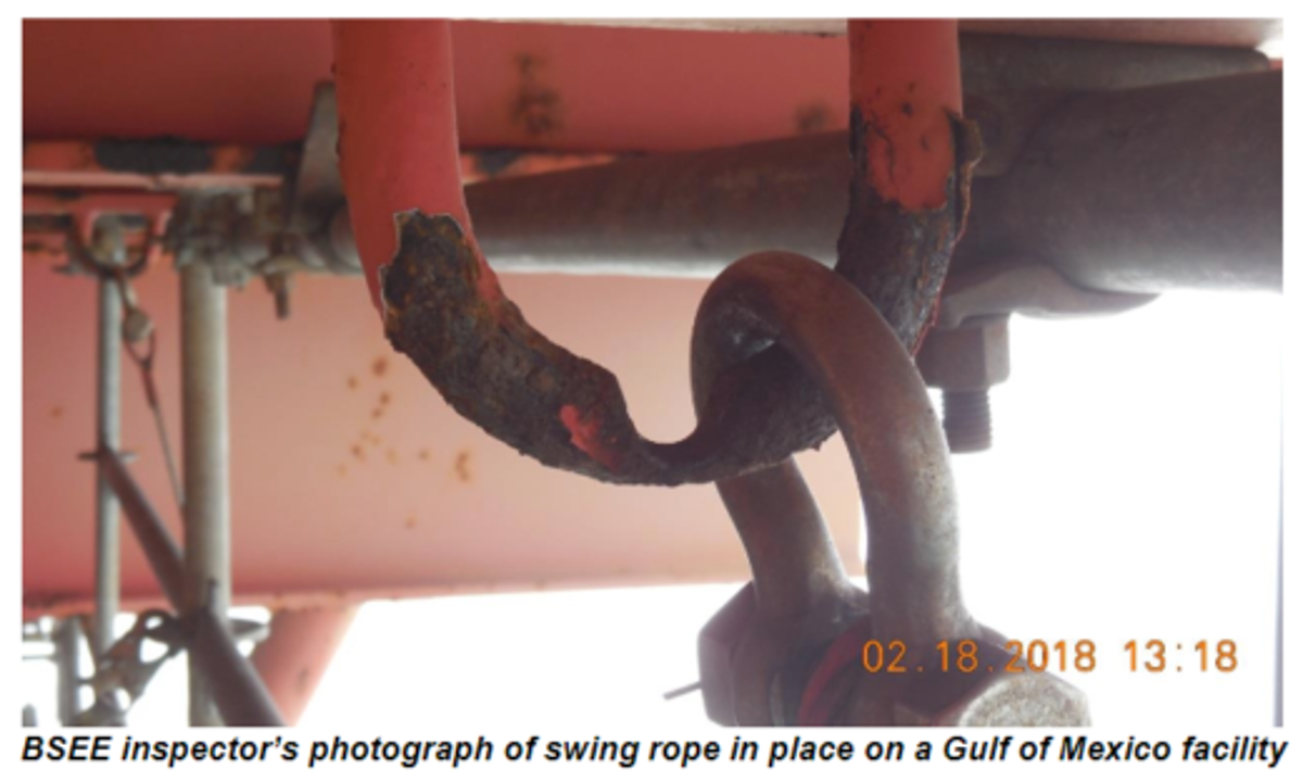 IMCA SF Man overboard: personnel transfers by swing rope and personnel basket Swing rope