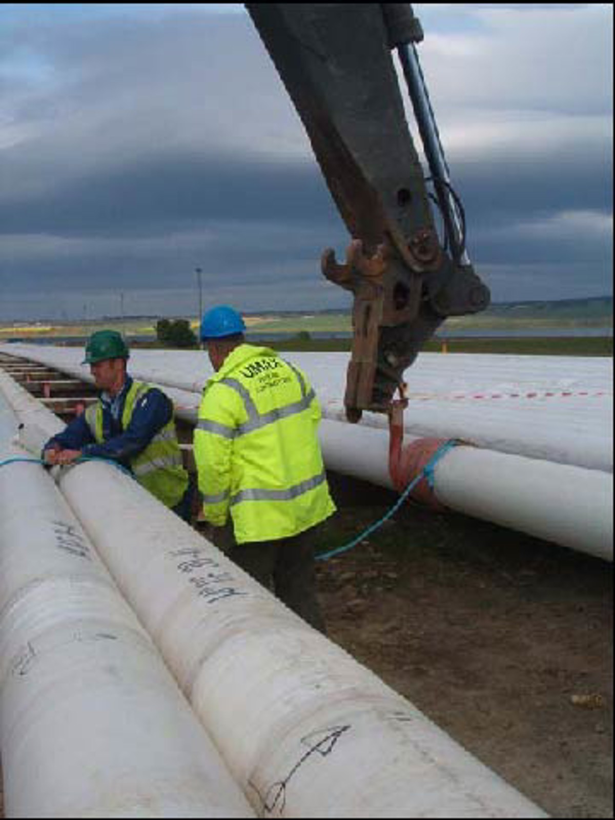 Pipe stalk rolling operation