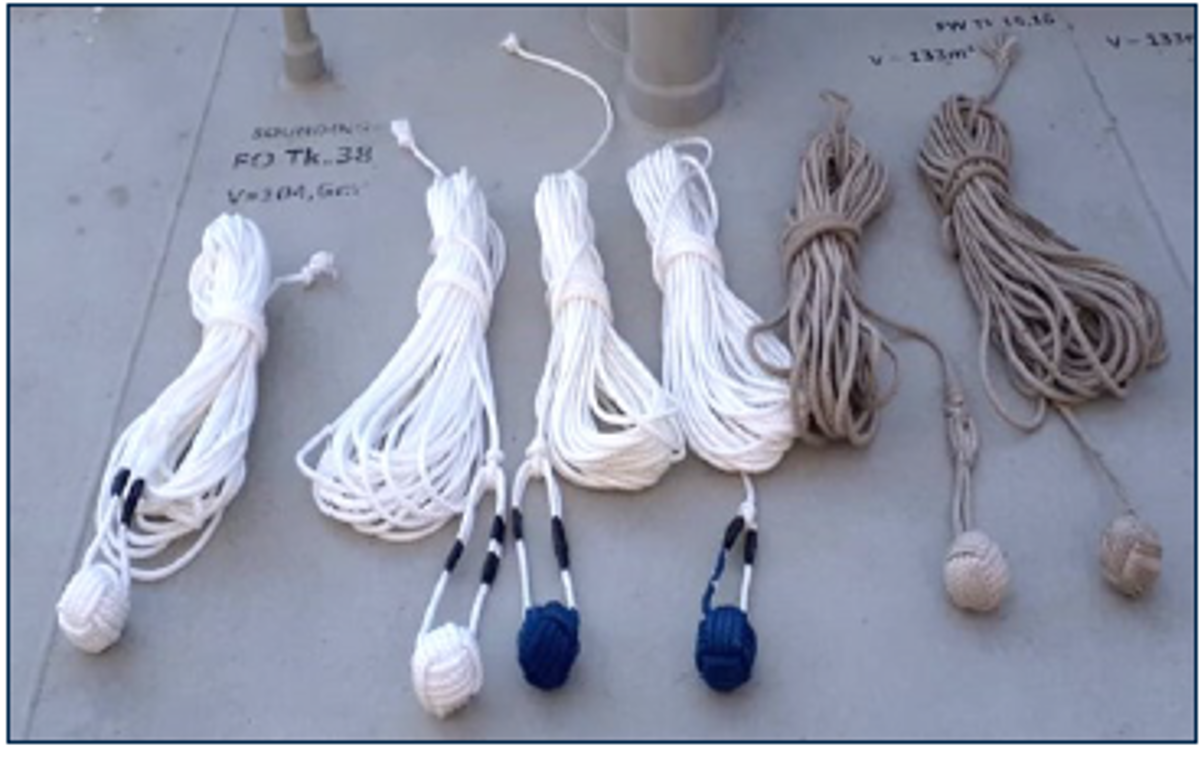 IMCA SF 30/19: Improper use of heaving line 10 The crew did not have an available heaving line with a “monkey fist”.