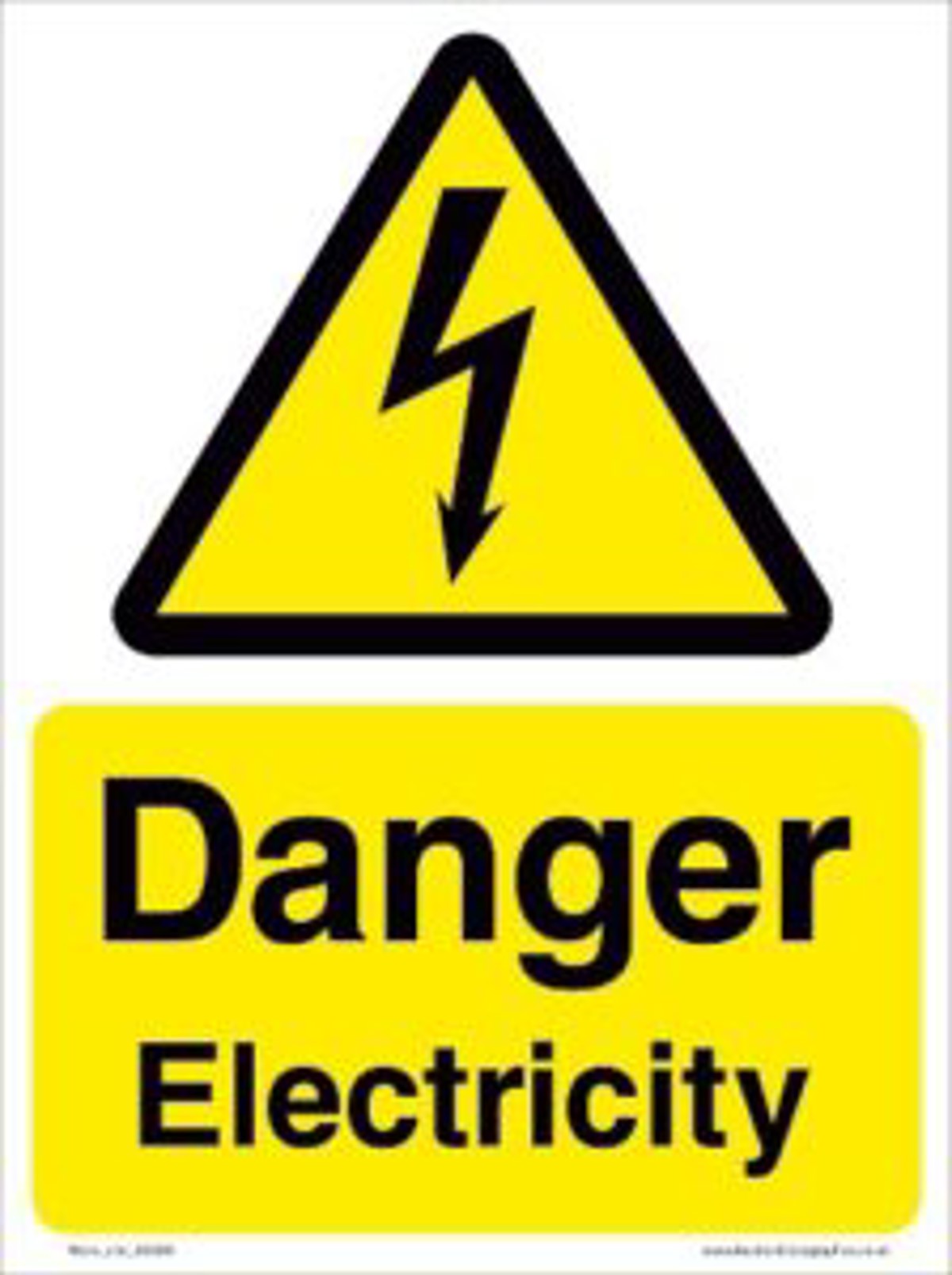 IMCA SF Crewman received 415v electric shock Danger electricity sign