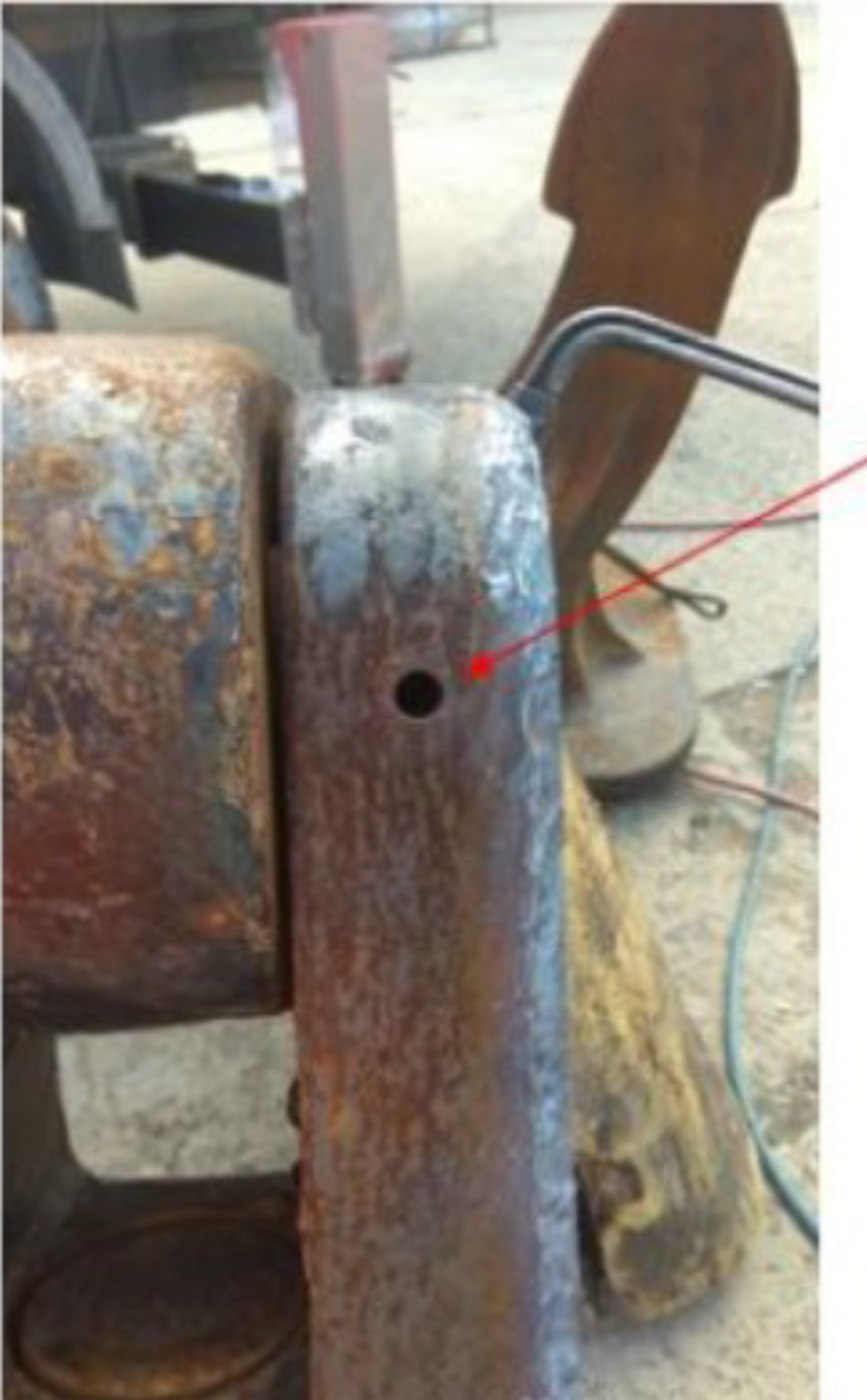 There was a thorough visual inspection before work started, which allowed recognition that the anchoring equipment was in unsafe condition.