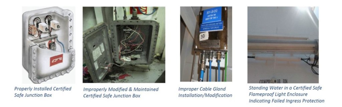 The Safety Alert emphasizes the importance of properly installed and maintained listed or certified safe electrical equipment in hazardous areas in order to reduce the risk of fire or explosion onboard vessels